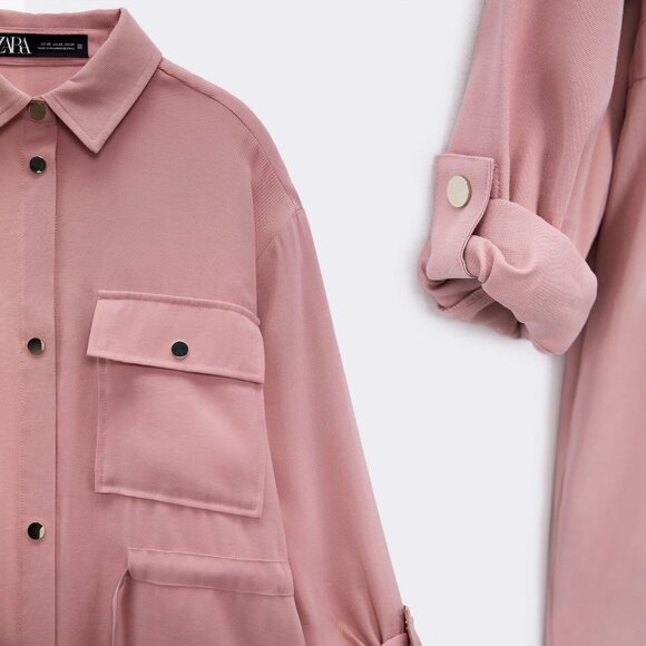 ZARA RELAXED FIT OVERSHIRT SHIRT / JACKET - Picture 4 of 9